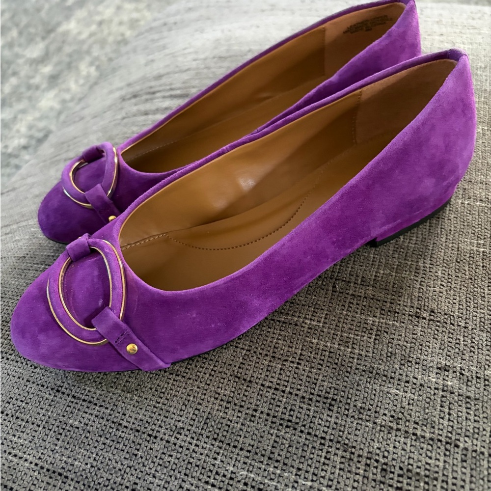 Talbots Women’s Purple Suede Flats Sz 8M